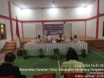 foto ketua BPD pimpin Musdes pra pelaksanaan pembangunan desa 2024