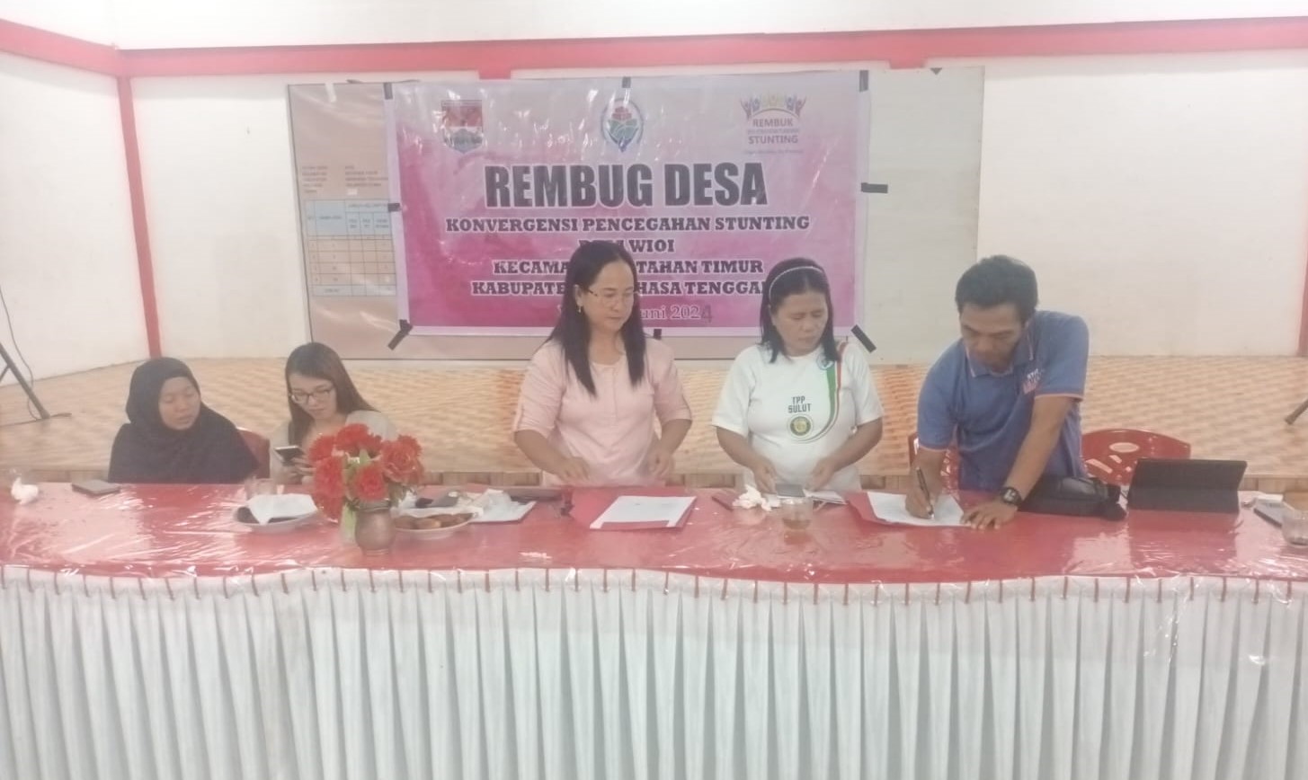 foto kum tanda tangan kegiatan Rembug desa