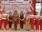 foto dinas Kominfo SP saat mengikutilomba Line Dance