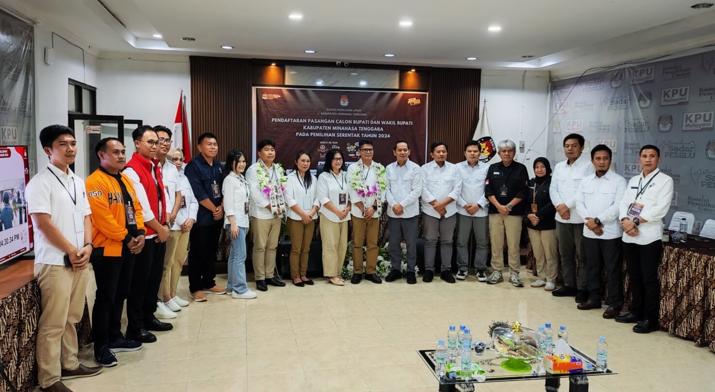 foto paslon dari Nasdem saat mendaftar