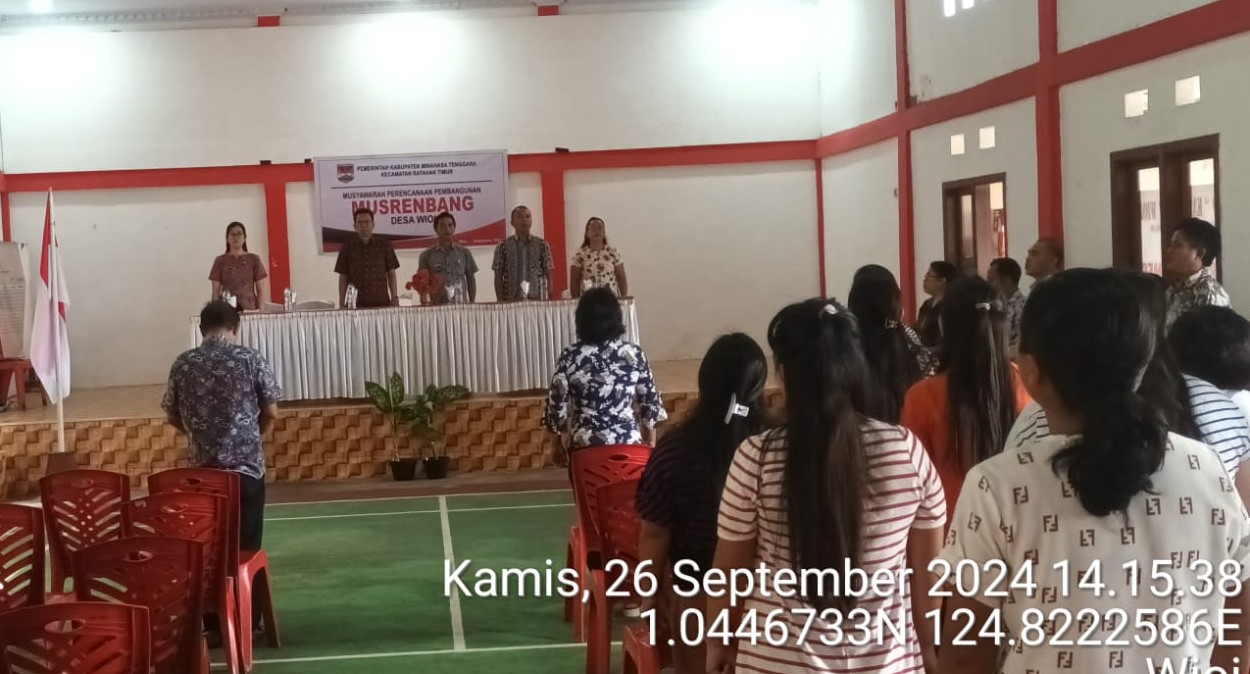 foto kegiatan Musrembang desa Wioi