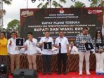 foto pengundian nomor urut Paslon Bupati dan Wakil Bupati Mitra