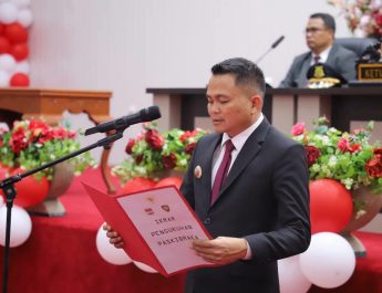 Bupati Ronald Kandoli Kukuhkan Calon Anggota Paskibraka Mitra