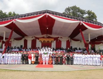 Pesan Kuat Weny Gaib Saat Merah Putih Berkibar di Kotamobagu